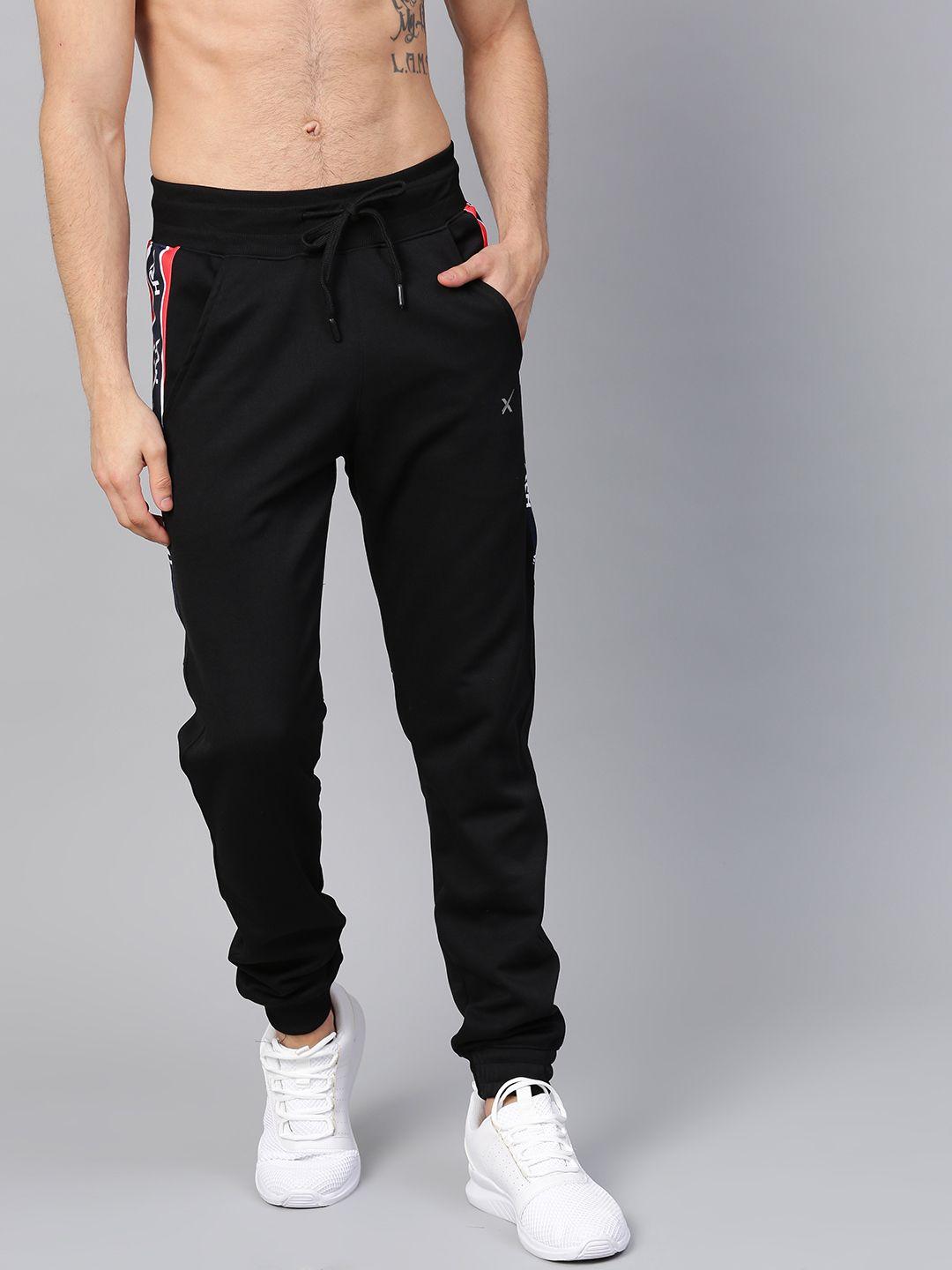 hrx by hrithik roshan men black solid joggers