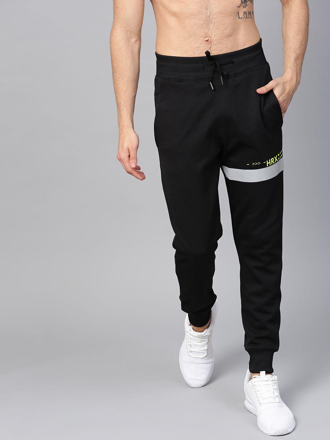 hrx by hrithik roshan men black solid joggers