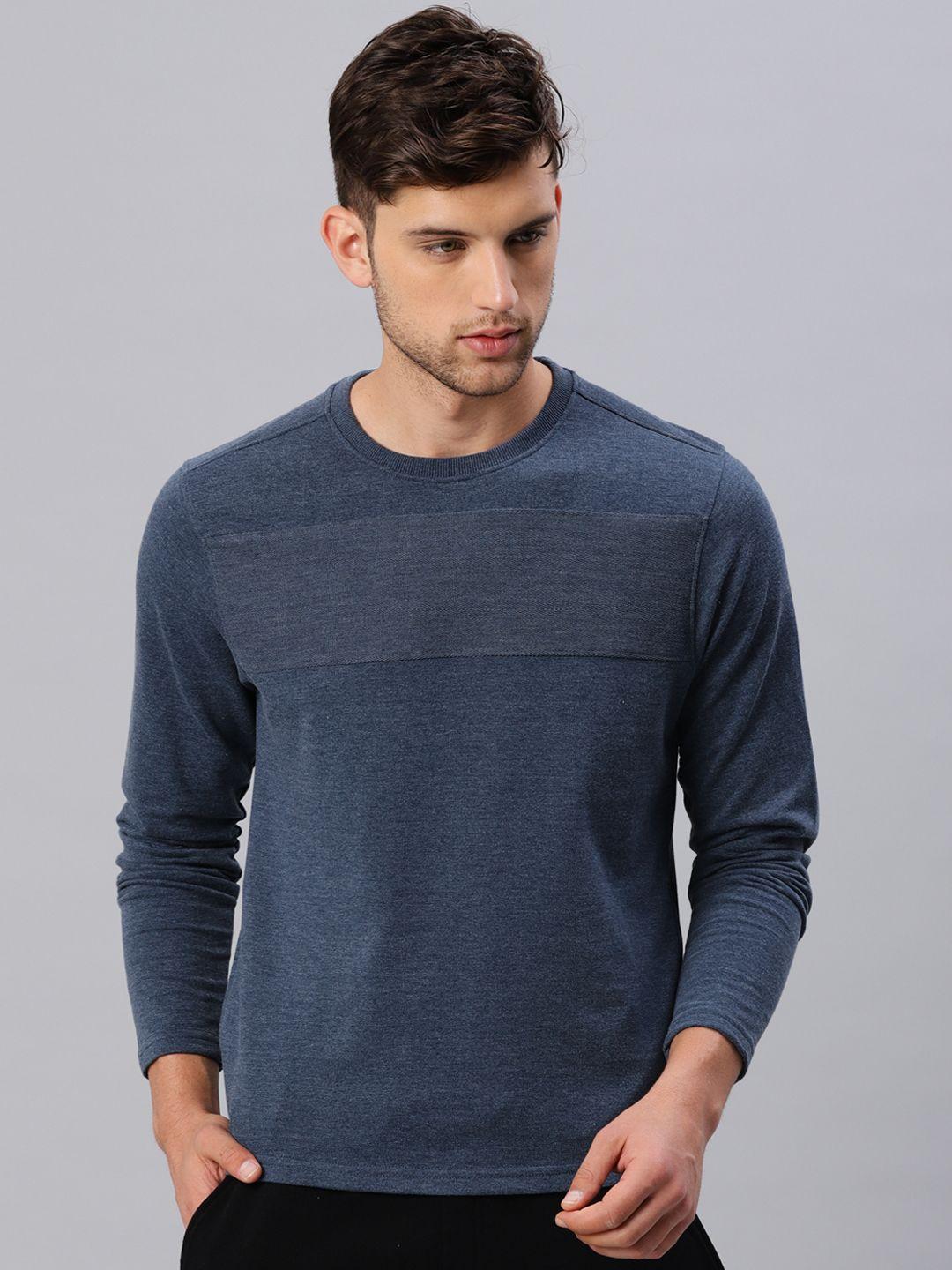 hrx by hrithik roshan men blue crew neck active sweatshirt