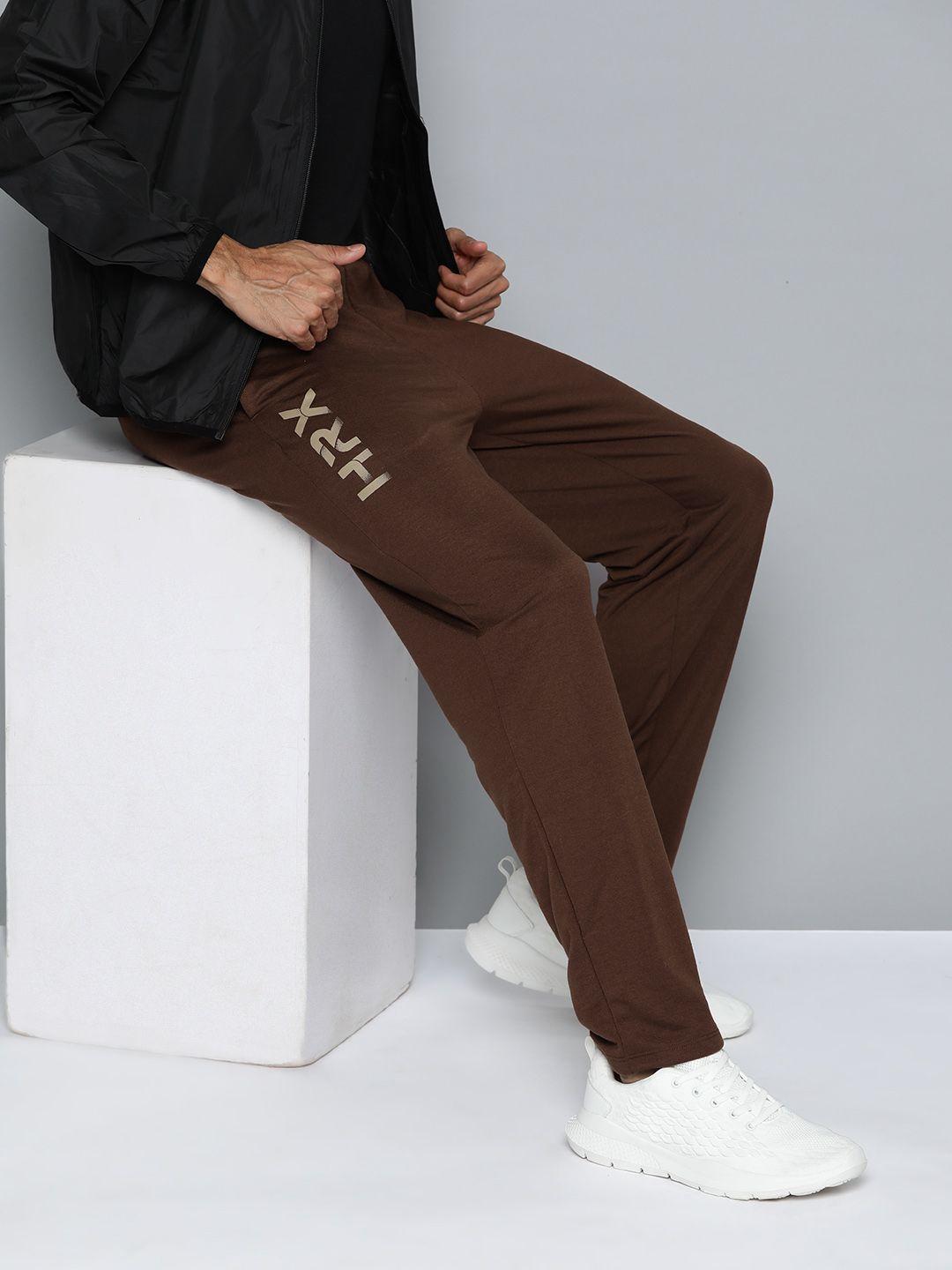 hrx by hrithik roshan men brand logo detail track pants