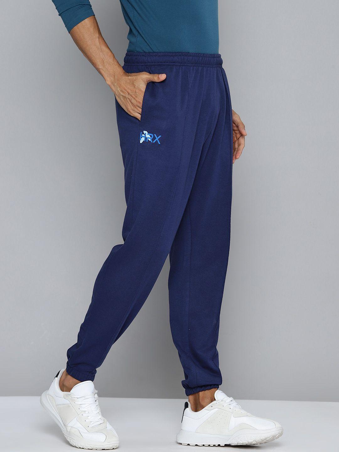 hrx by hrithik roshan men brand logo print lifestyle jogger trackpants