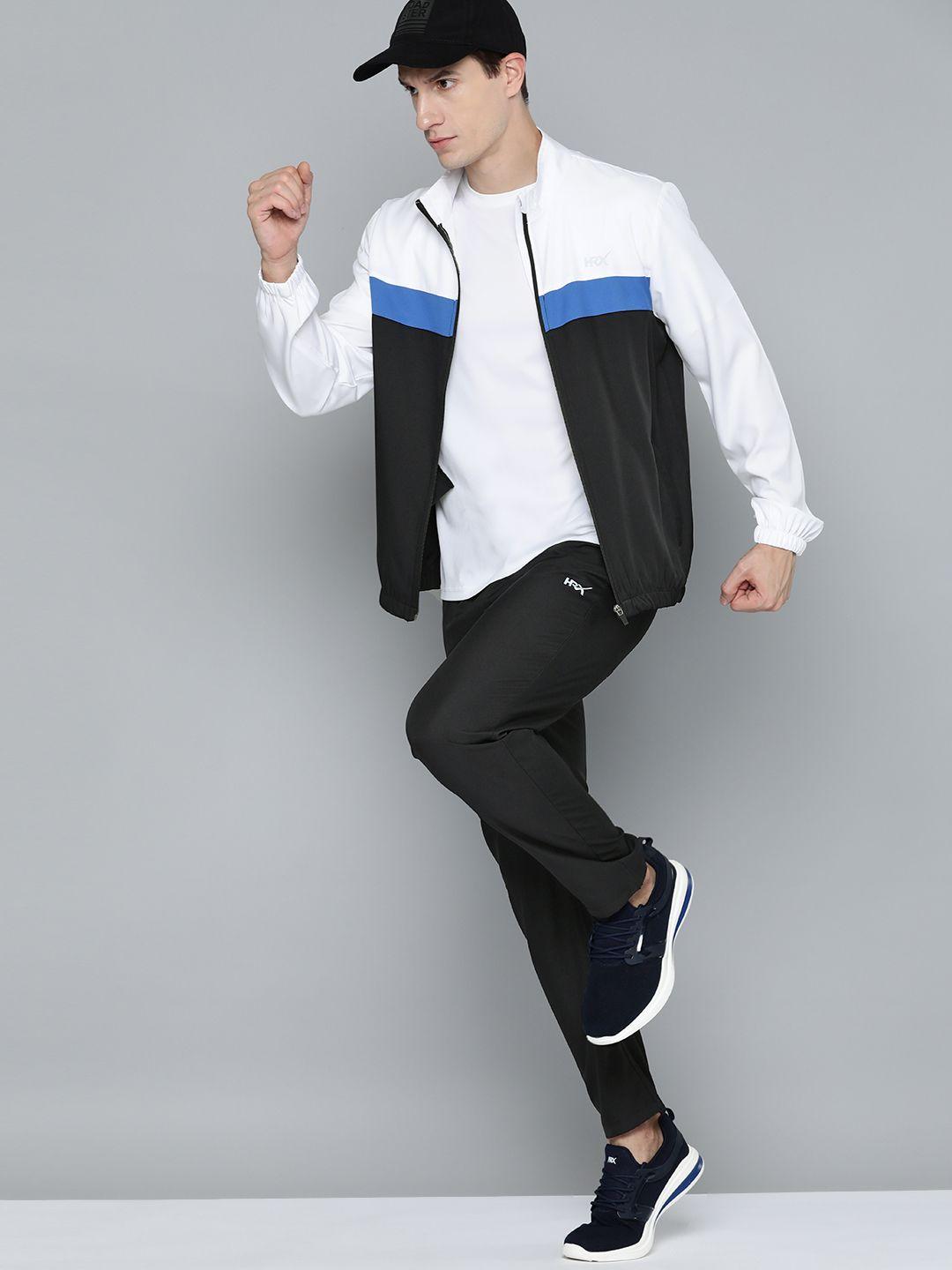 hrx by hrithik roshan men colourblocked running tracksuit