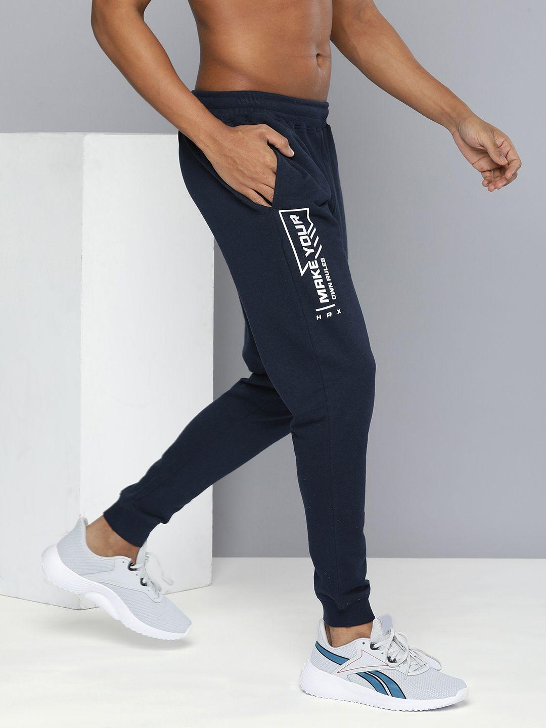 hrx by hrithik roshan men lifestyle graphic printed regular fit joggers