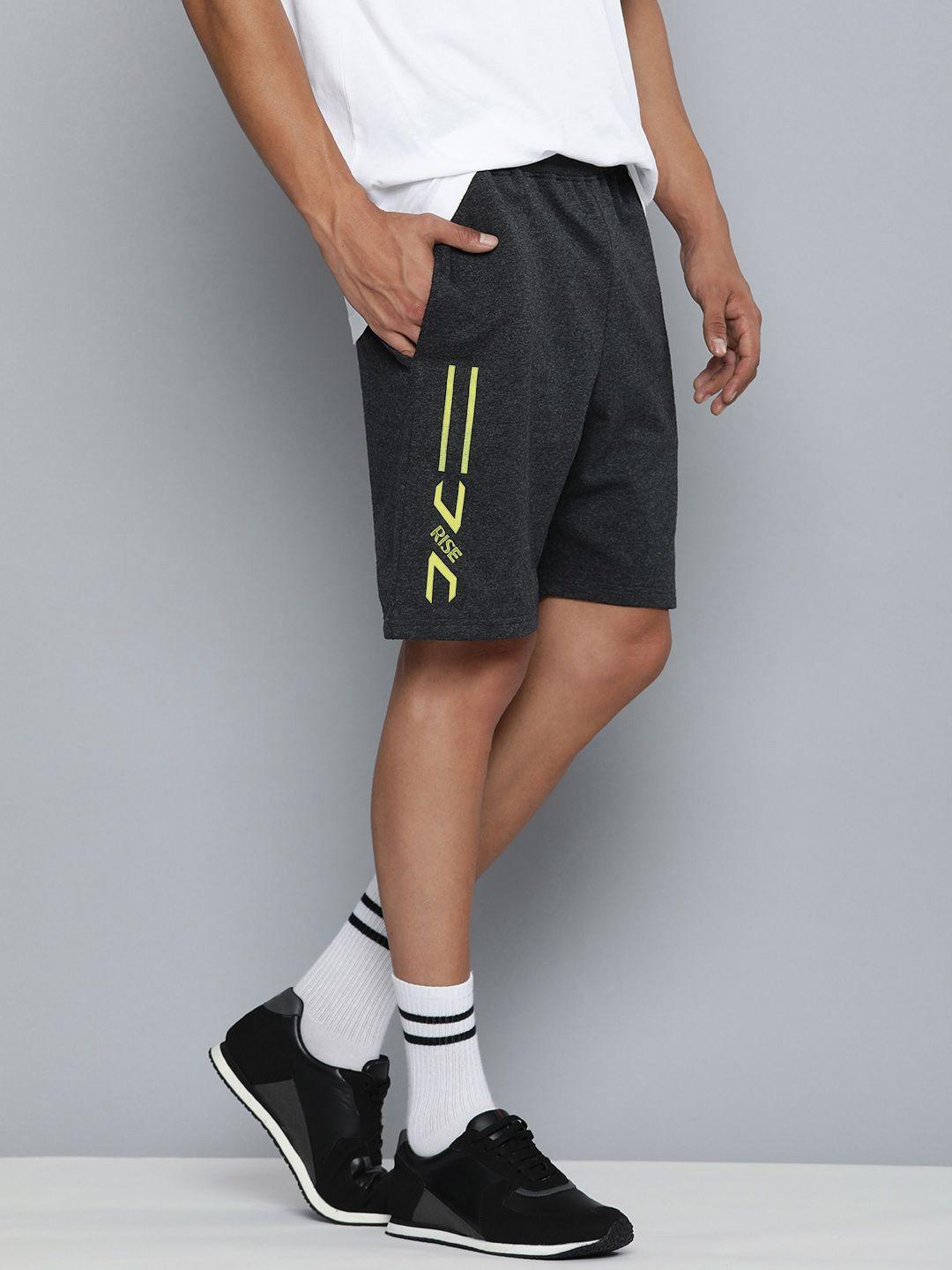 hrx by hrithik roshan men lifestyle graphic printed terry shorts