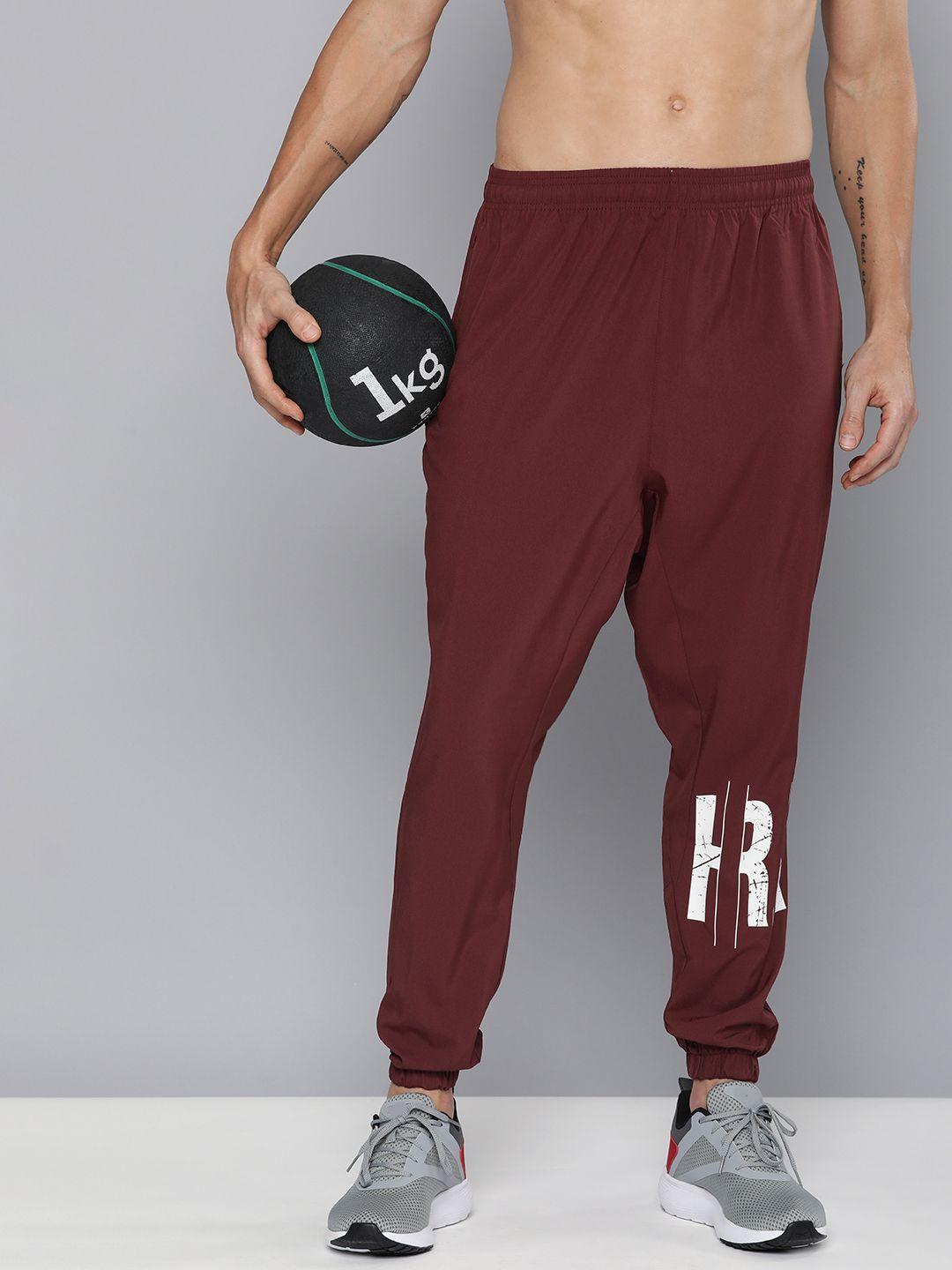 hrx by hrithik roshan men mid-rise anti-fit rapid dry anti-microbial training joggers