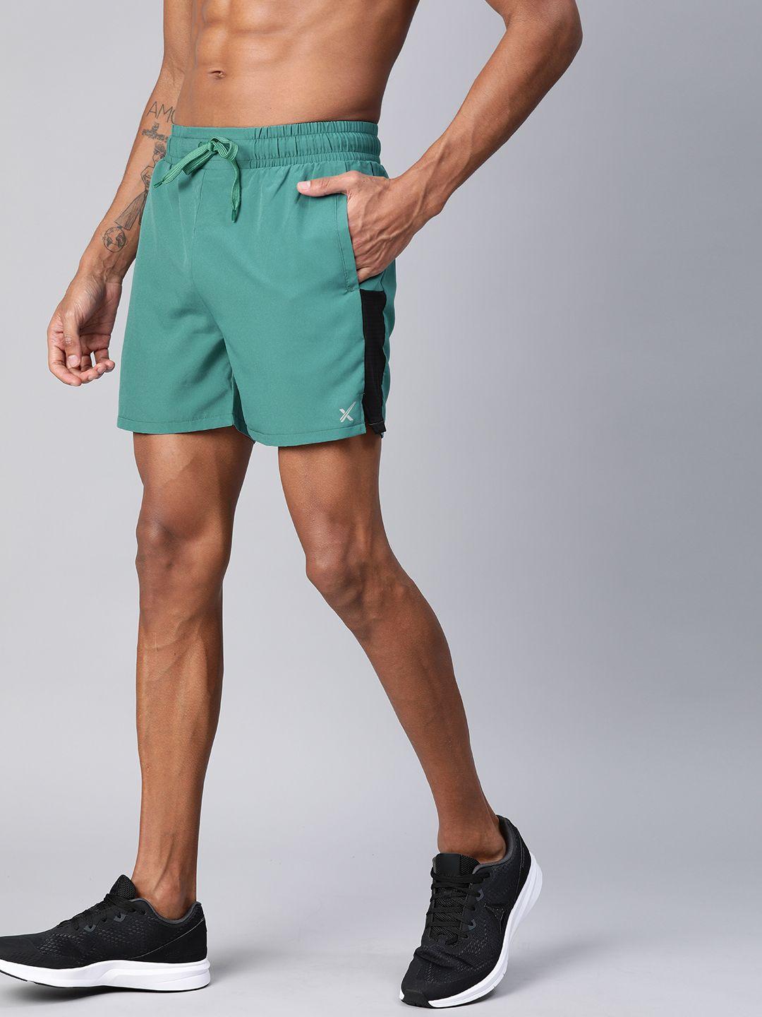 hrx by hrithik roshan men north sea regular fit rapid-dry antimicrobial running shorts