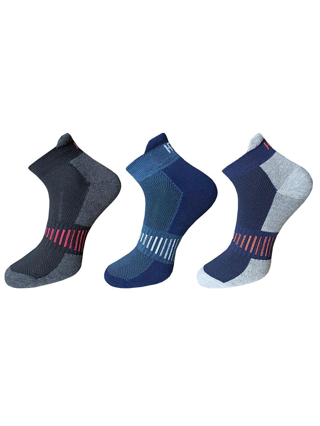 hrx by hrithik roshan men pack of 3 ankle-length  socks
