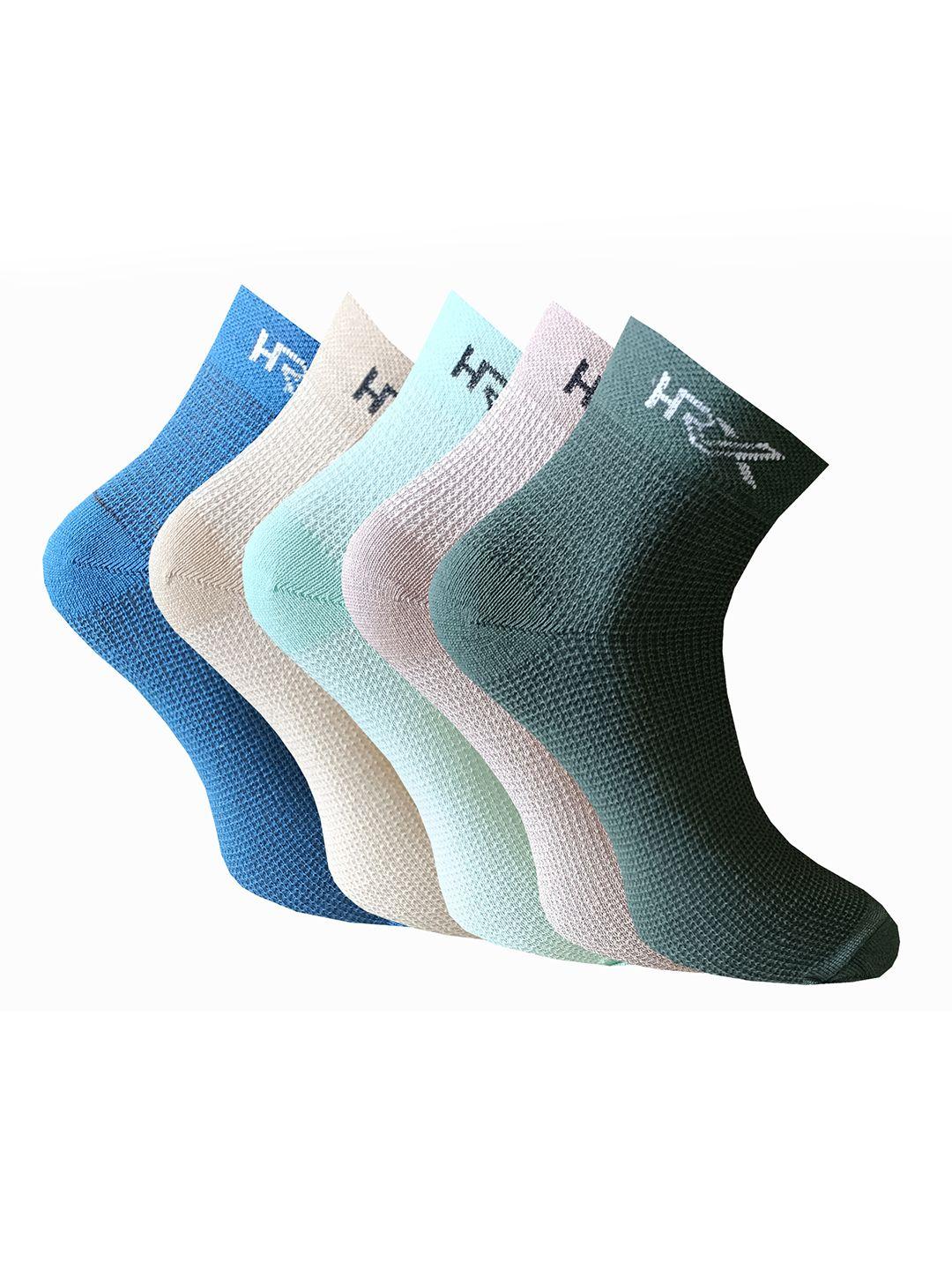 hrx by hrithik roshan men pack of 5 ankle-length socks