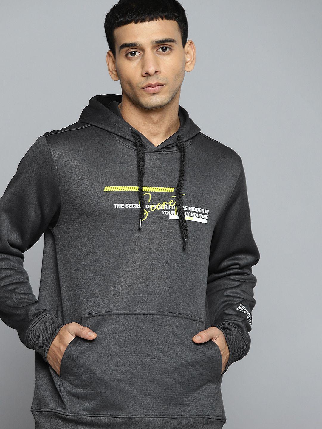 hrx by hrithik roshan men printed hooded sweatshirt