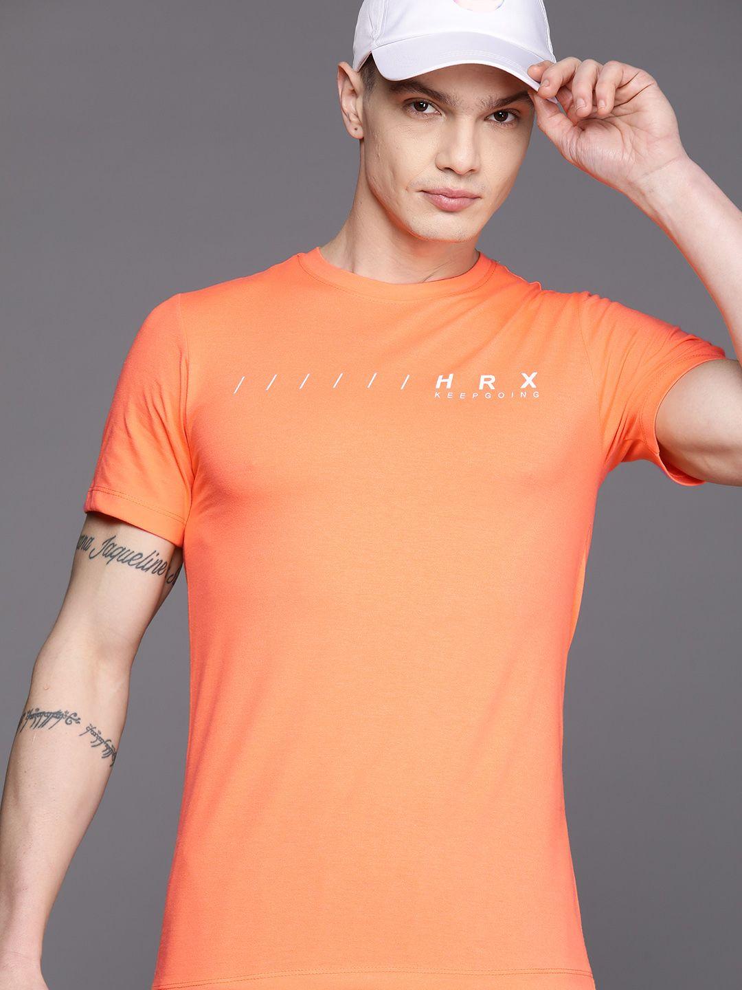 hrx by hrithik roshan men printed rapid-dry training t-shirt