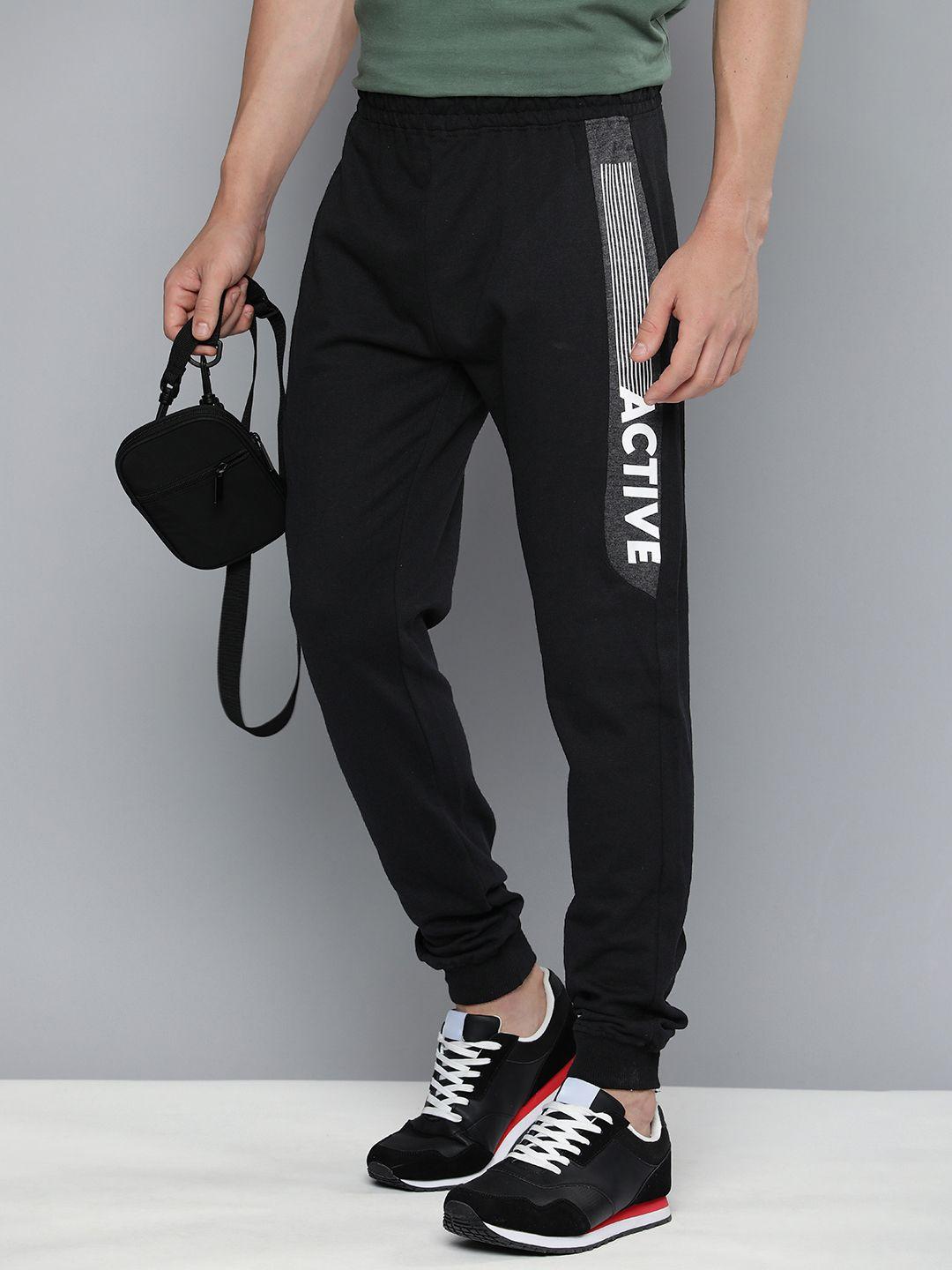 hrx by hrithik roshan men printed regular fit cotton joggers