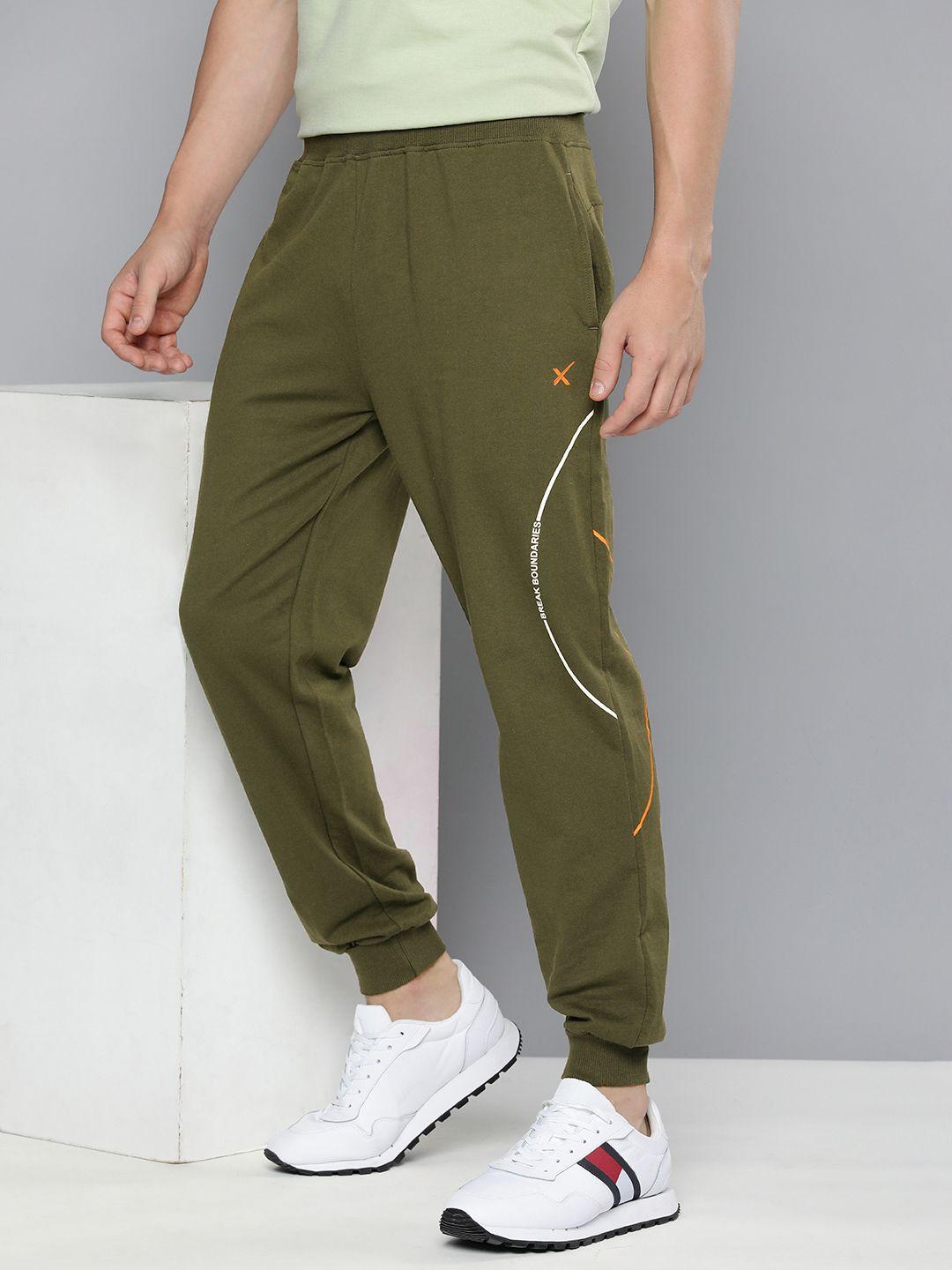 hrx by hrithik roshan men printed regular fit cotton joggers