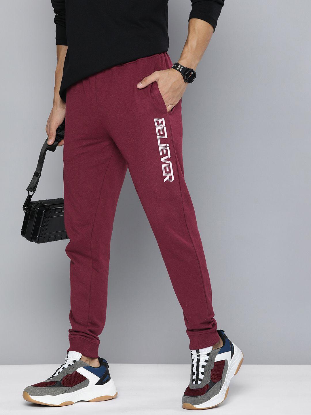 hrx by hrithik roshan men regular fit solid joggers