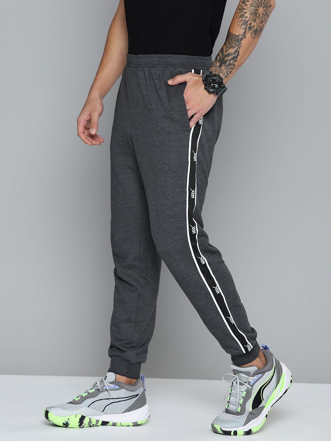 hrx by hrithik roshan men side striped joggers