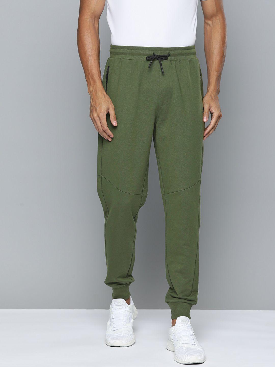 hrx by hrithik roshan men solid terry casual joggers