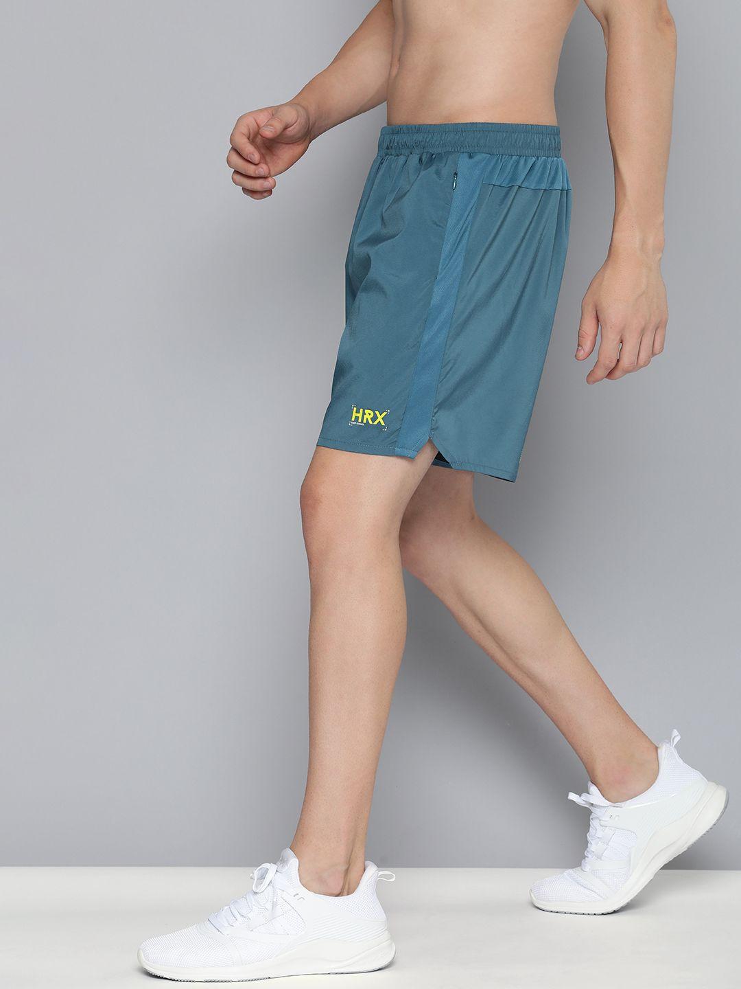 hrx by hrithik roshan men typography printed rapid-dry running shorts