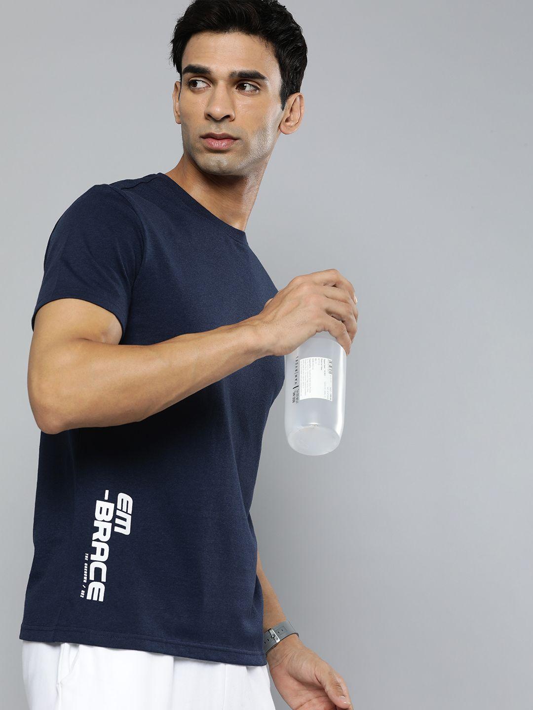 hrx by hrithik roshan men typography printed sports t-shirt