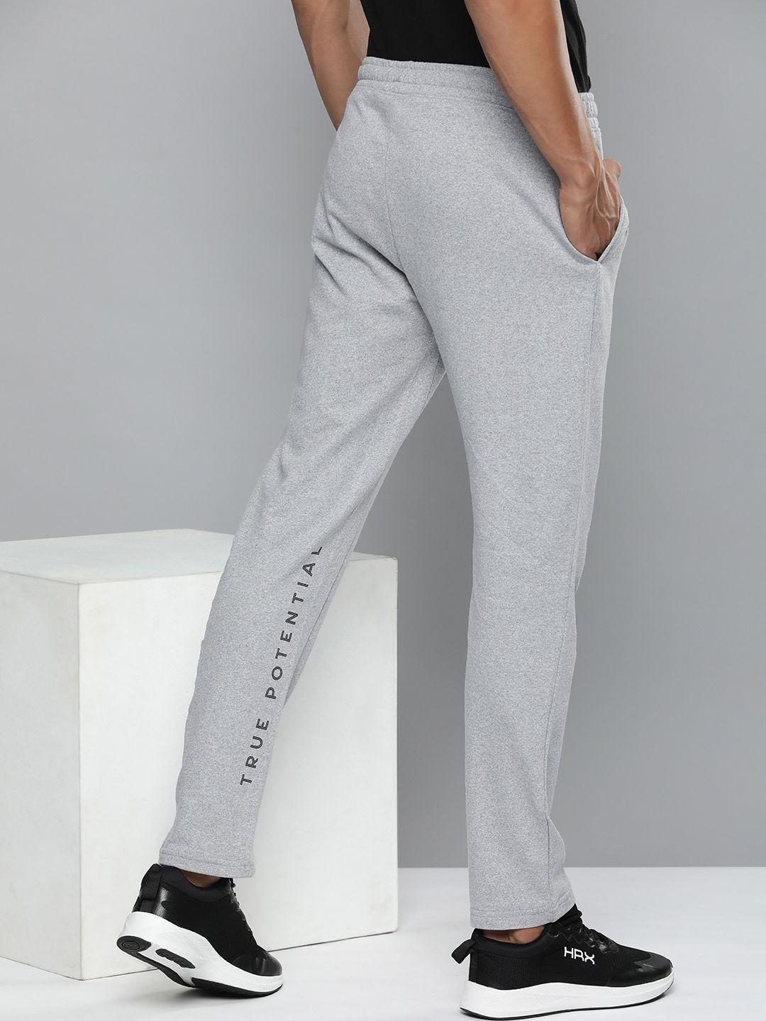 hrx by hrithik roshan men typography printed track pants