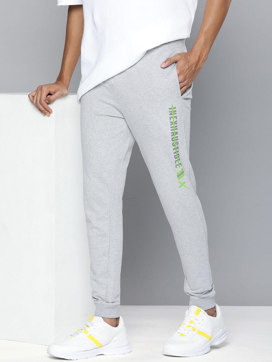 hrx by hrithik roshan men typography regular fit joggers