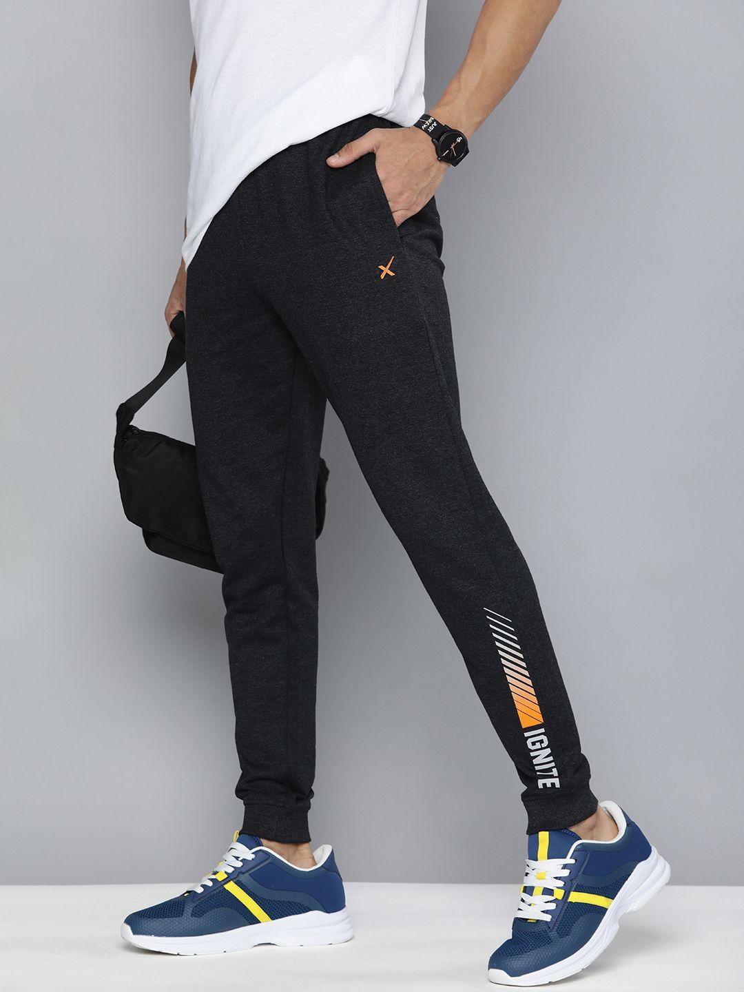 hrx by hrithik roshan men typography regular fit joggers