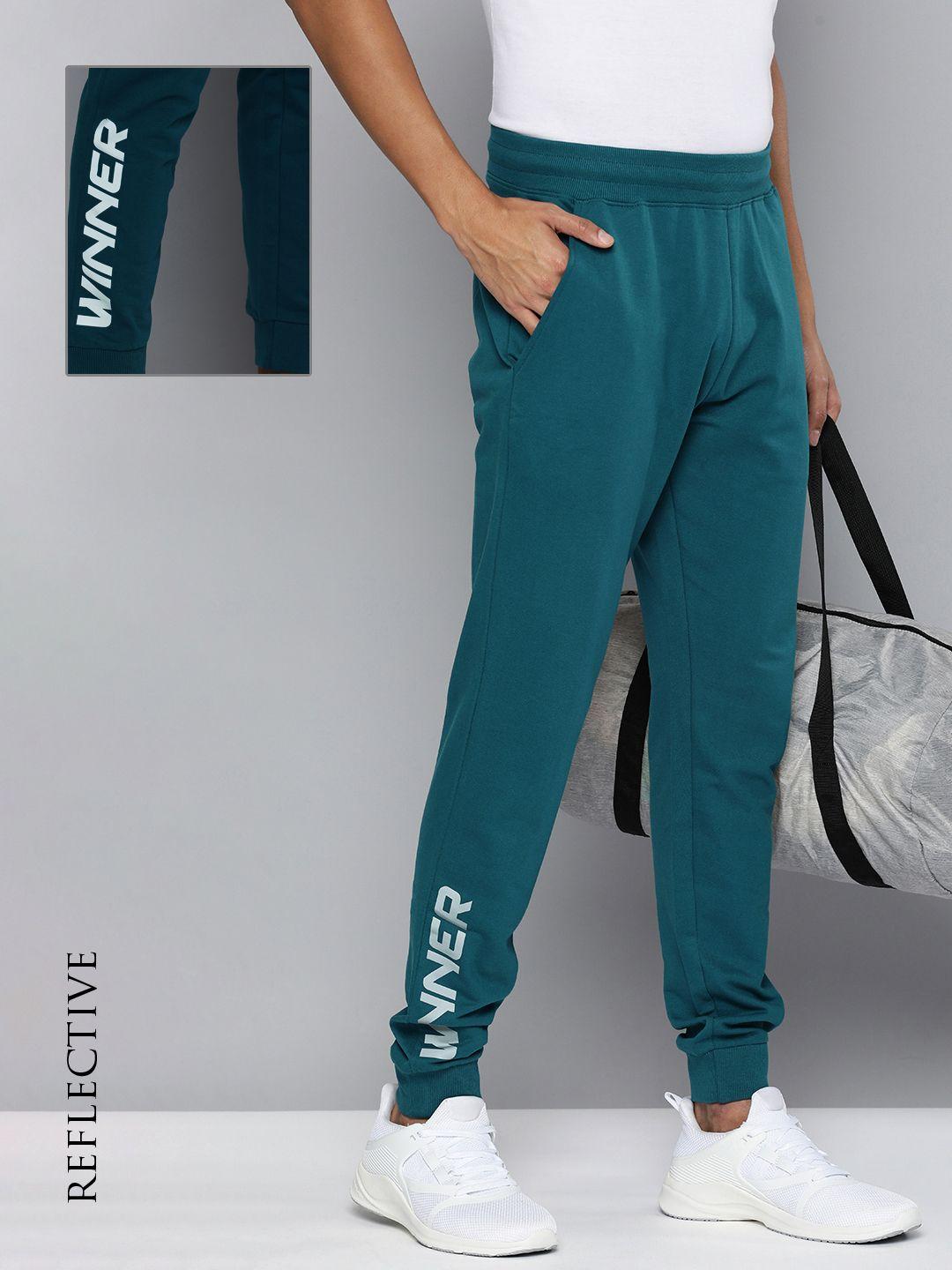 hrx by hrithik roshan men typography regular fit joggers