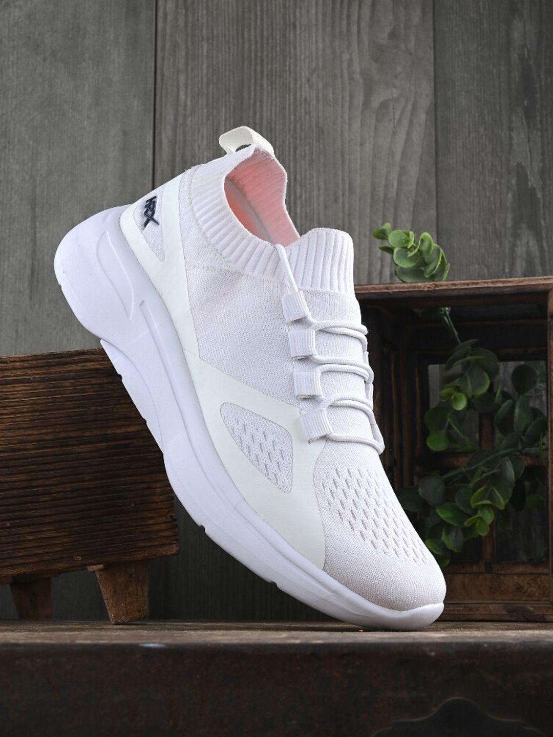 hrx by hrithik roshan men white non-marking fresh foam walking sports shoes