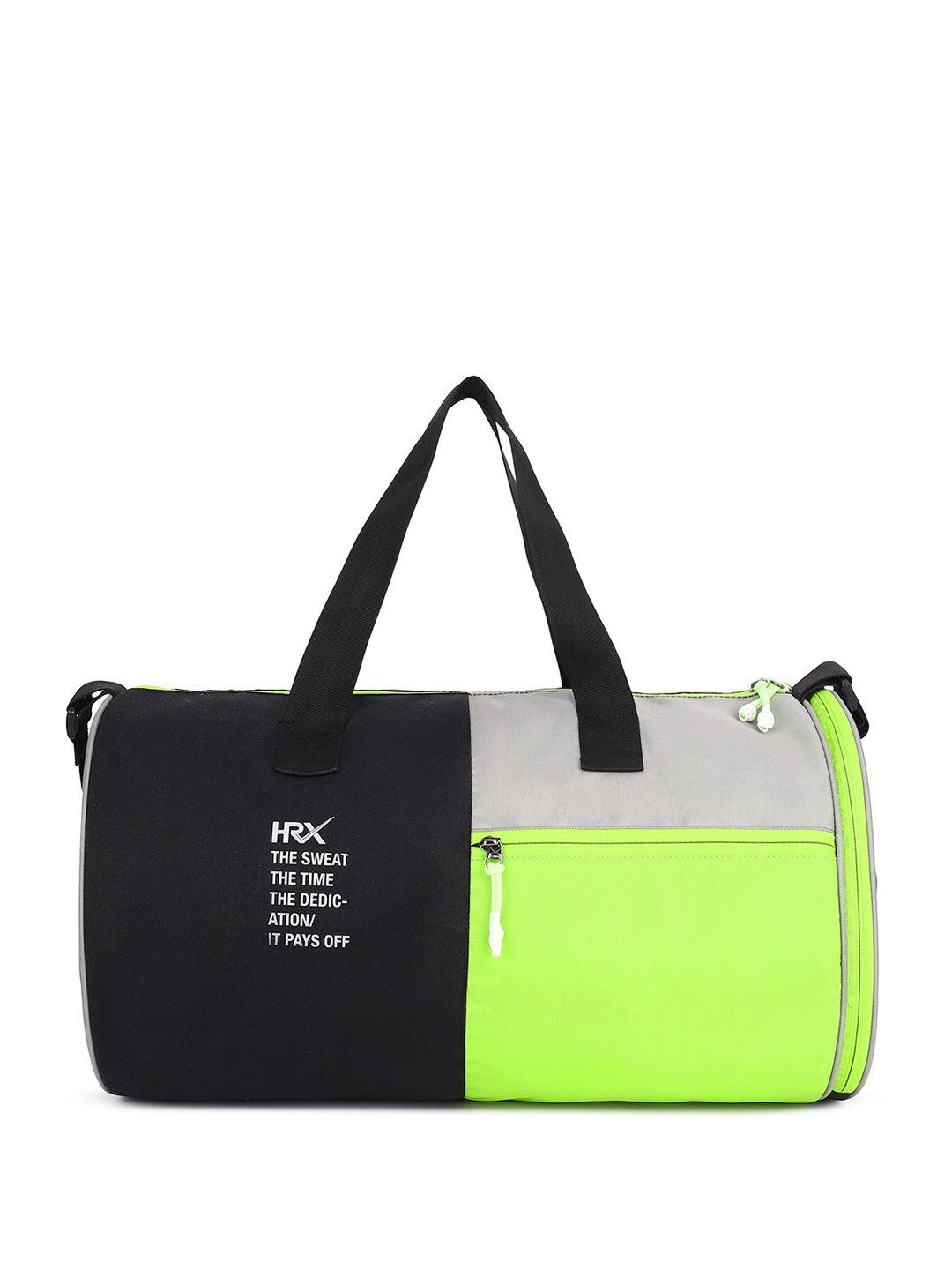 hrx by hrithik roshan printed duffel bag