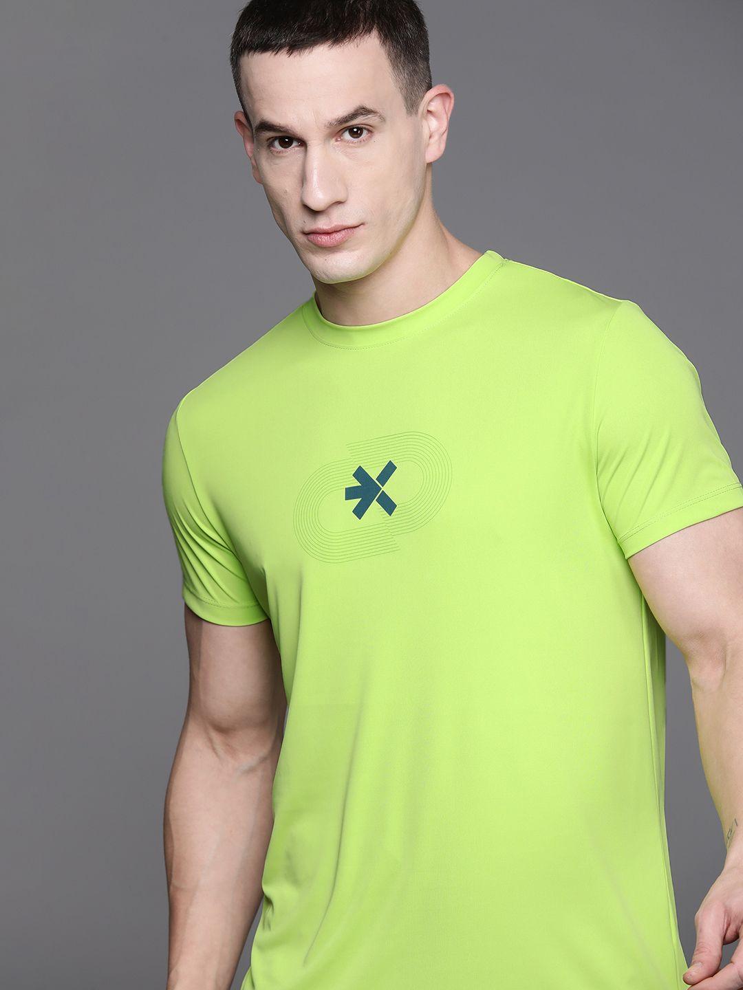 hrx by hrithik roshan printed rapid-dry running t-shirt