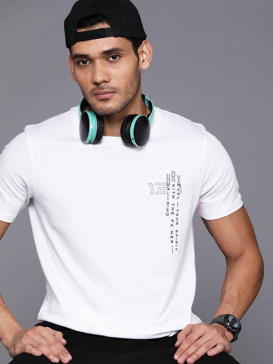 hrx by hrithik roshan pure cotton relaxed fit t-shirt