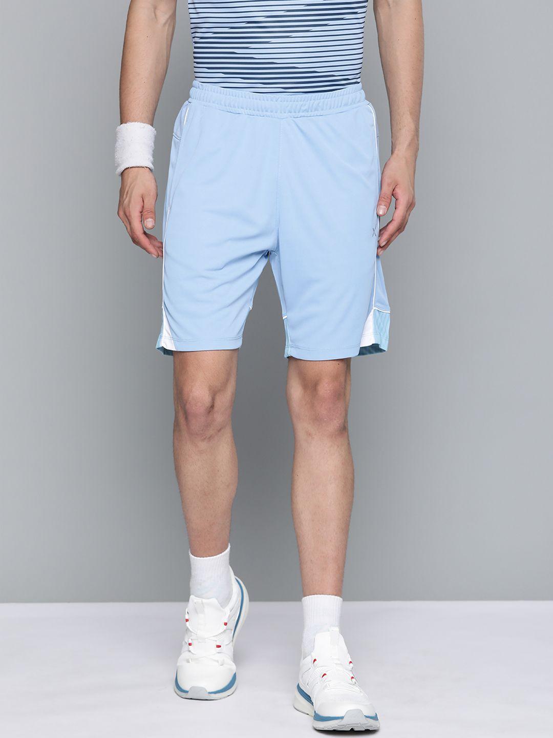 hrx by hrithik roshan racketsport men blue fod rapid-dry shorts