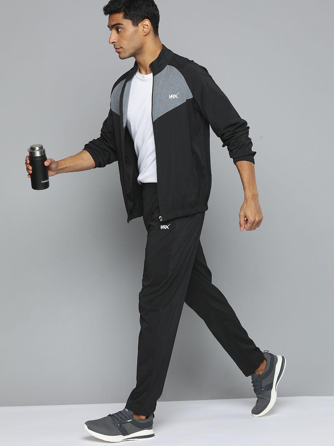 hrx by hrithik roshan rapid-dry antimicrobial running tracksuit