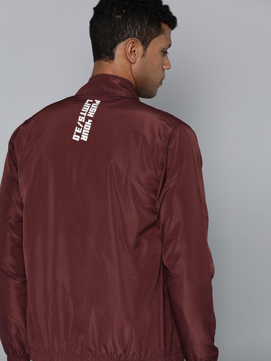 hrx by hrithik roshan rapid-dry brand logo print detail tailored jacket
