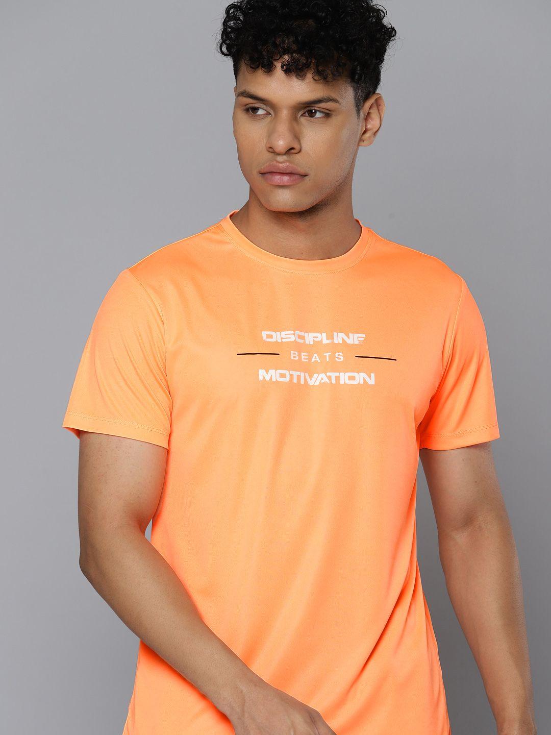 hrx by hrithik roshan rapid-dry printed training t-shirt