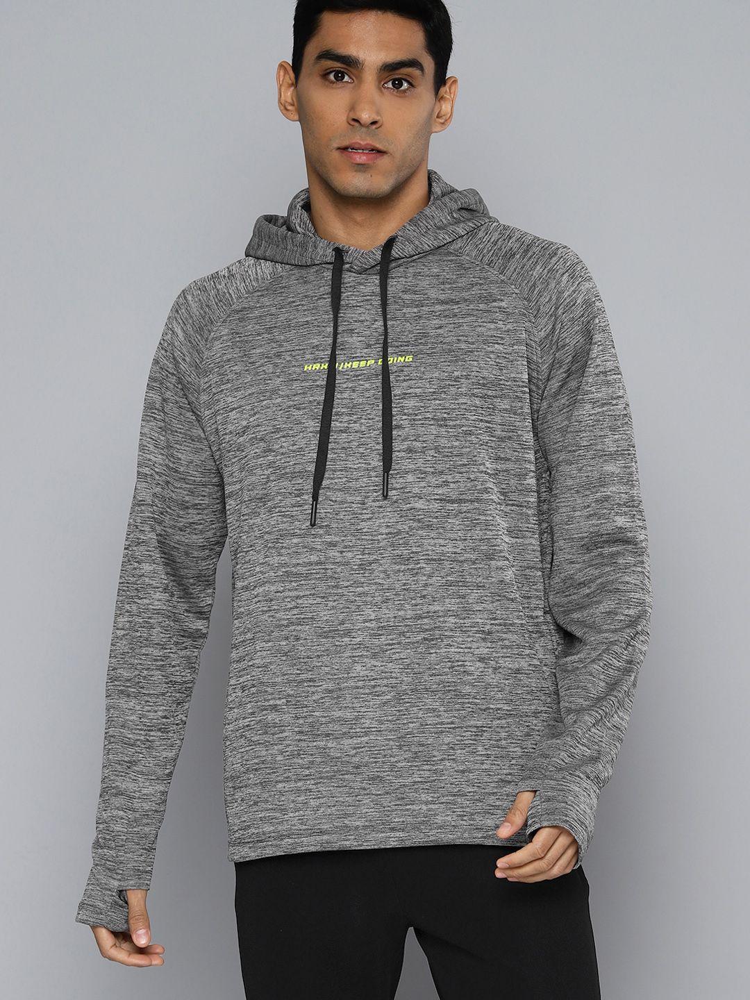 hrx by hrithik roshan rapid-dry running hooded sweatshirt