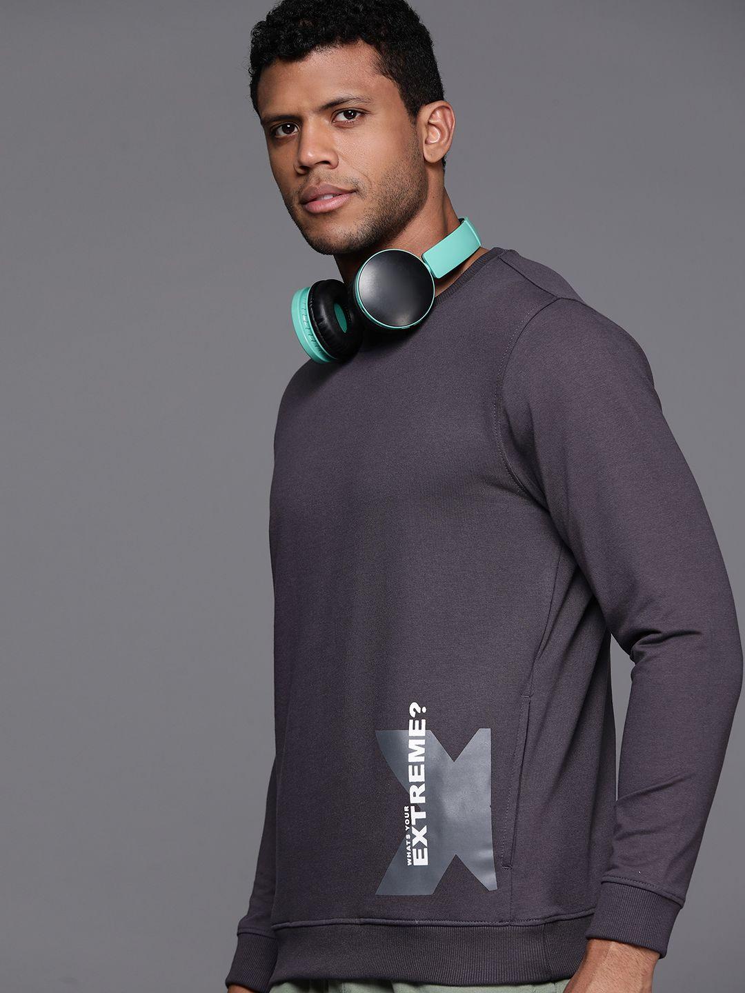 hrx by hrithik roshan round neck printed sweatshirt