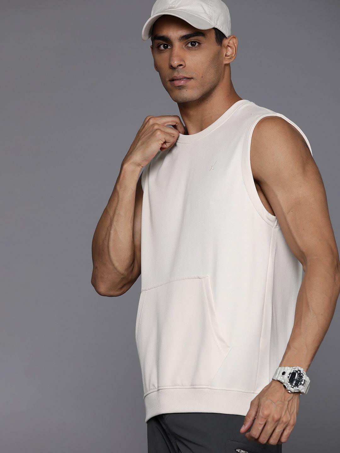 hrx by hrithik roshan sleeveless lifestyle sweatshirt