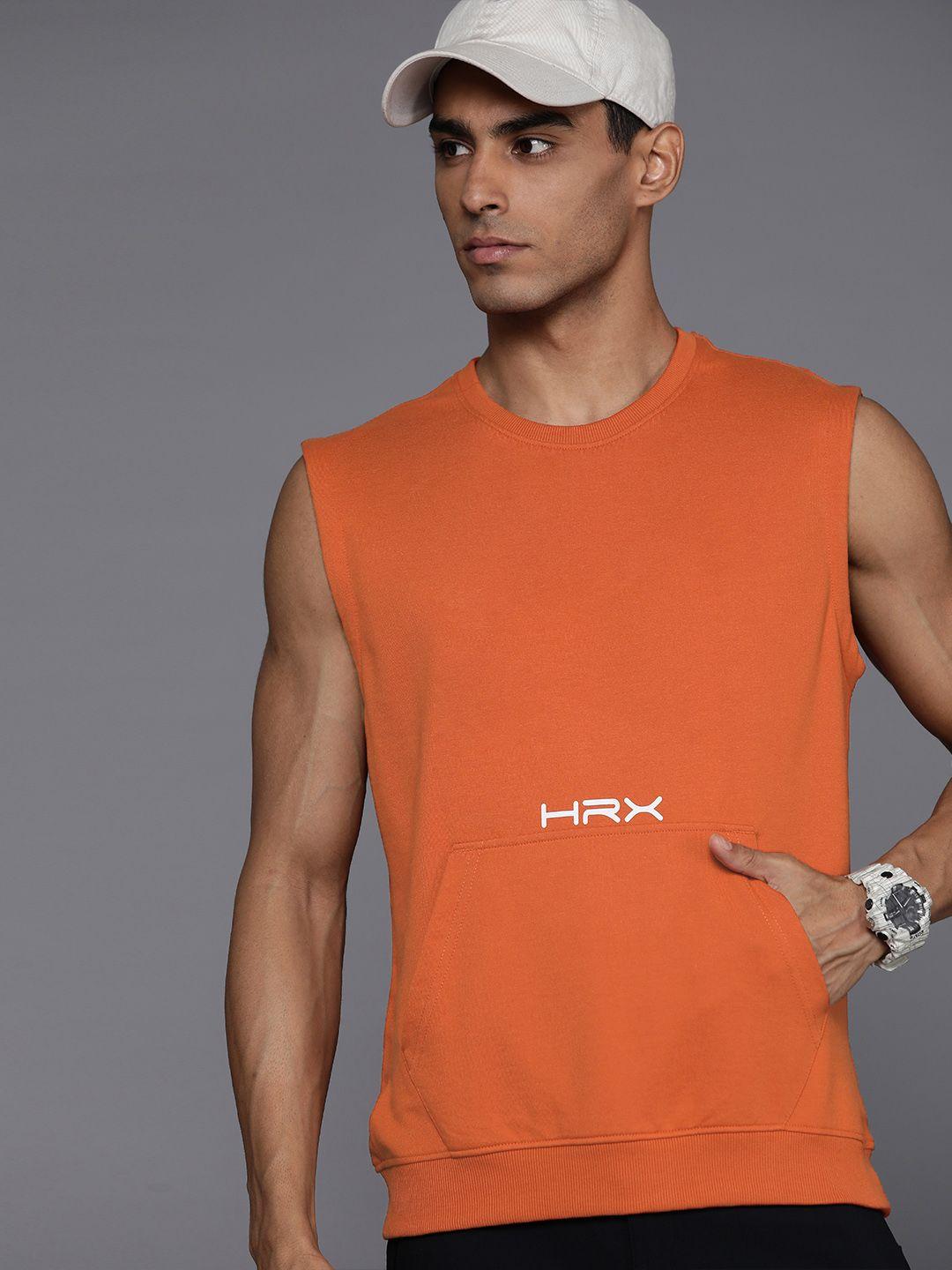 hrx by hrithik roshan sleeveless lifestyle sweatshirt