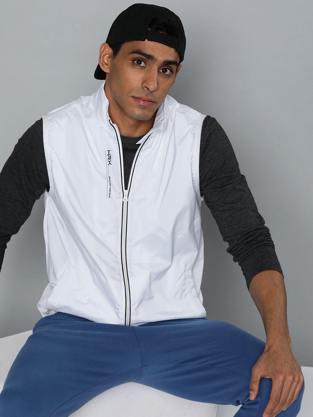 hrx by hrithik roshan sleeveless rapid-dry lifestyle jacket