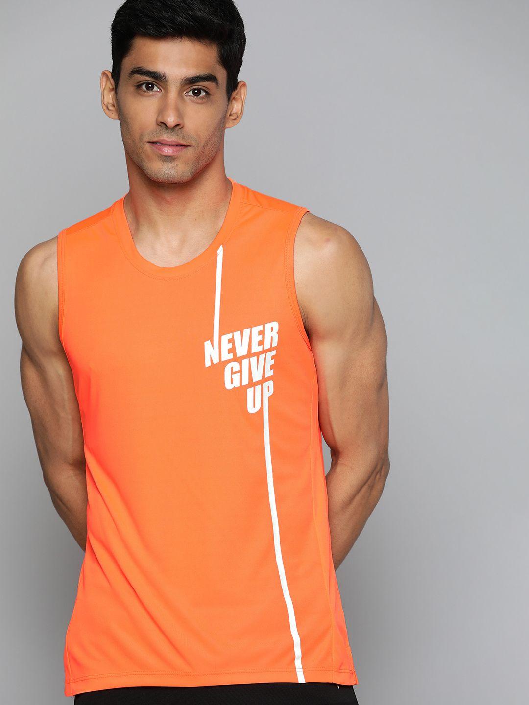 hrx by hrithik roshan training men rapid-dry typography t-shirts