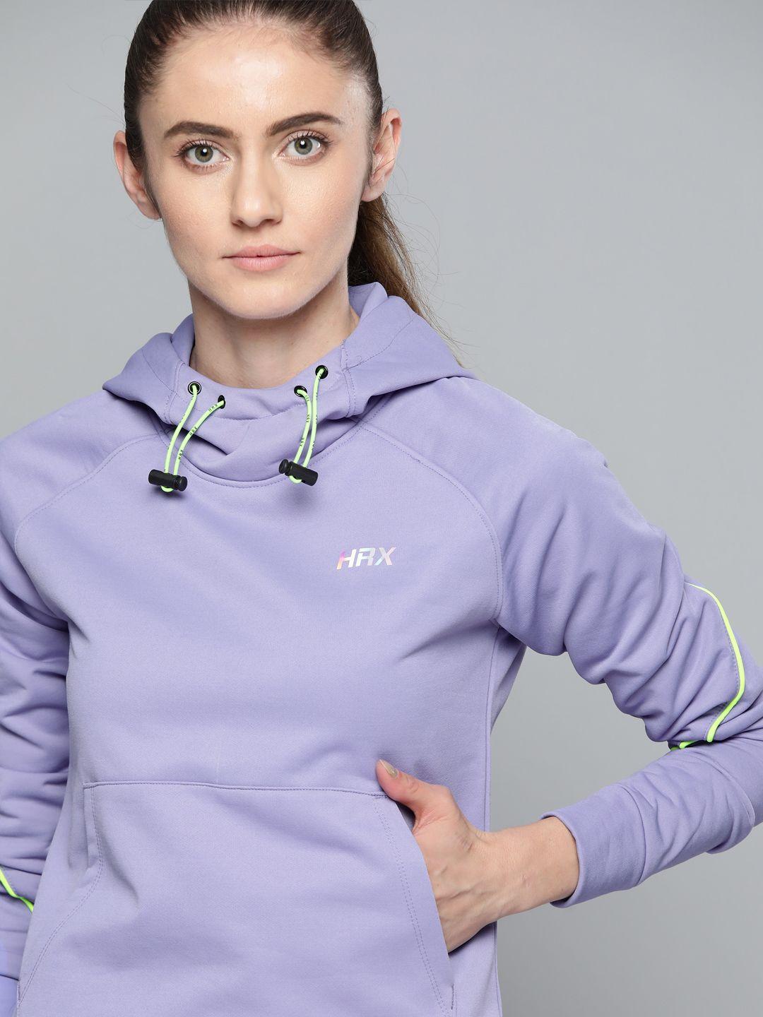 hrx by hrithik roshan training women jacaranda rapid-dry solid sweatshirt