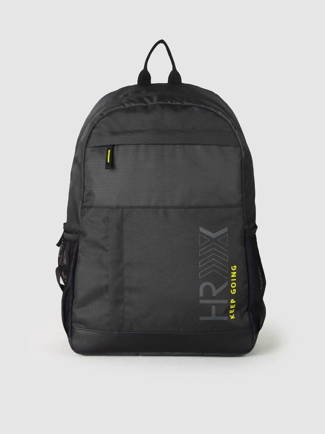 hrx by hrithik roshan typography printed backpack