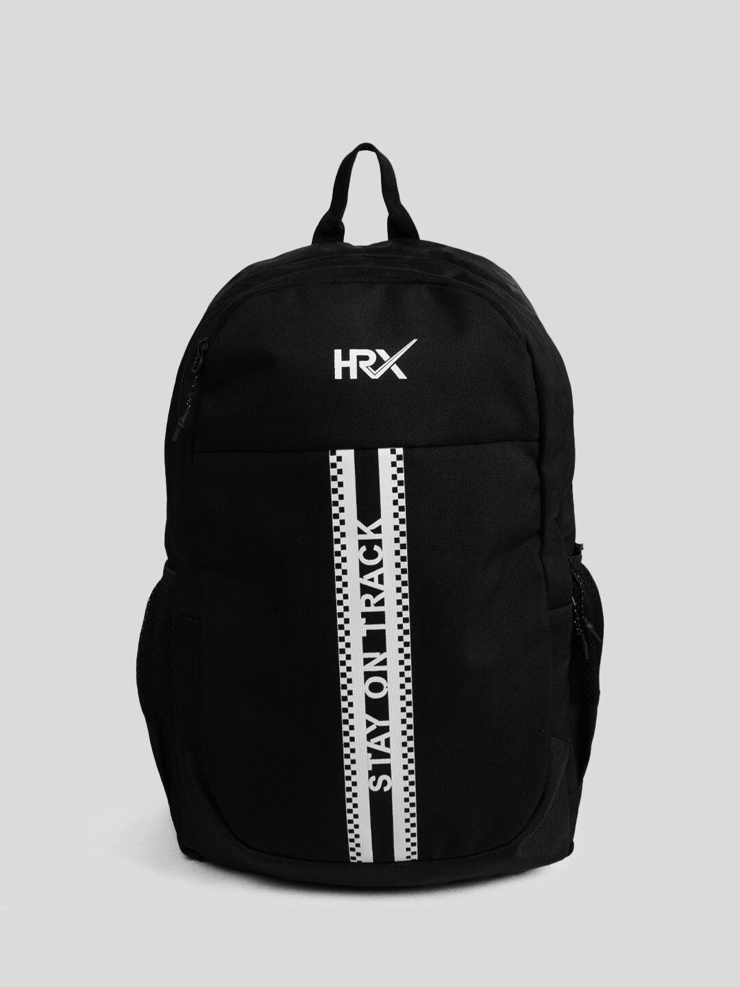 hrx by hrithik roshan typography printed medium backpack