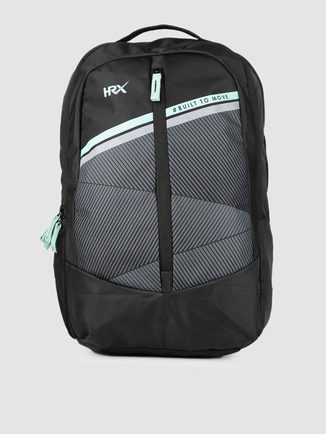 hrx by hrithik roshan unisex black elevation backpack
