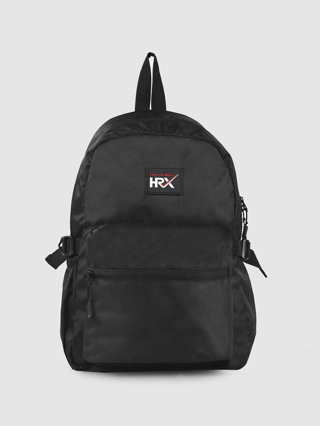 hrx by hrithik roshan unisex black medium backpack
