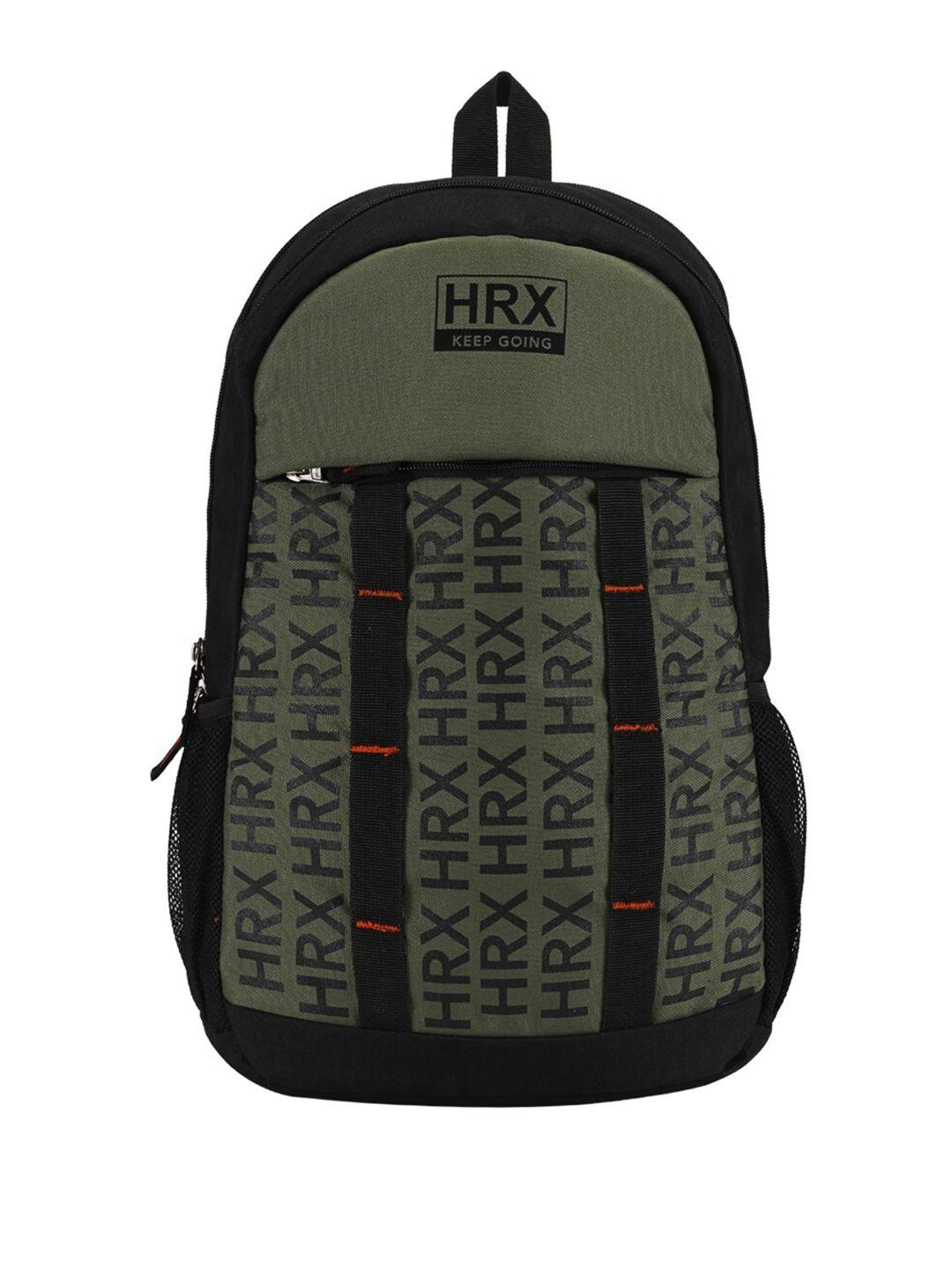 hrx by hrithik roshan unisex brand logo backpack