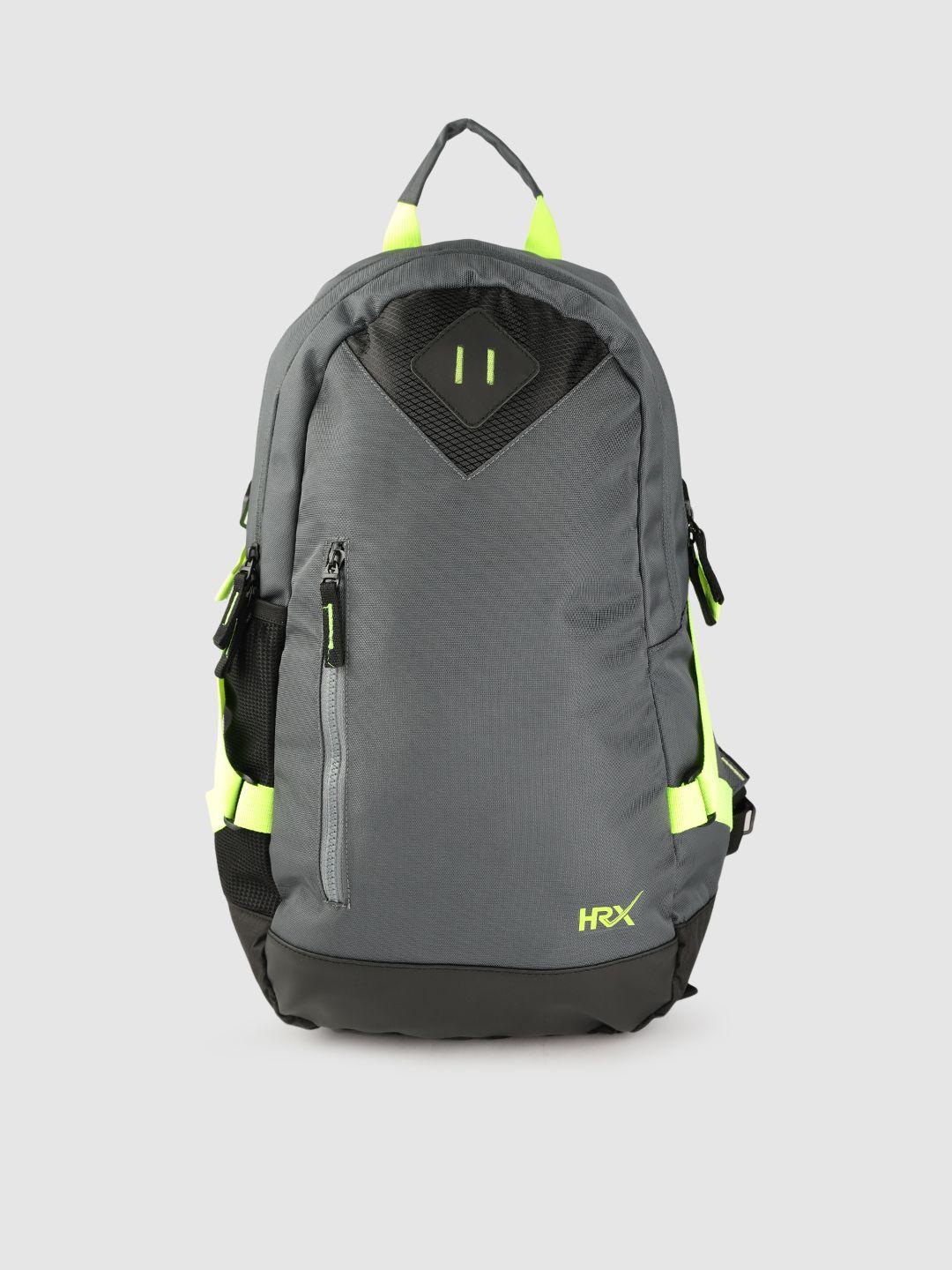 hrx by hrithik roshan unisex charcoal grey 16 inch laptop backpack