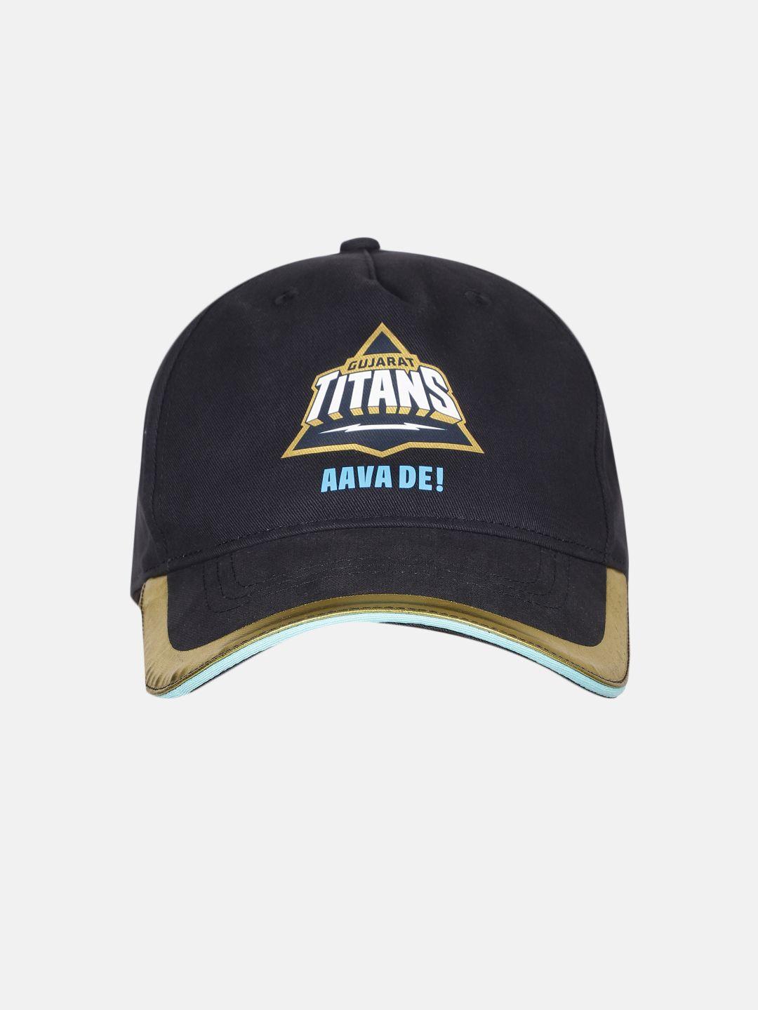 hrx by hrithik roshan unisex gujarat titans printed ipl pure cotton baseball cap