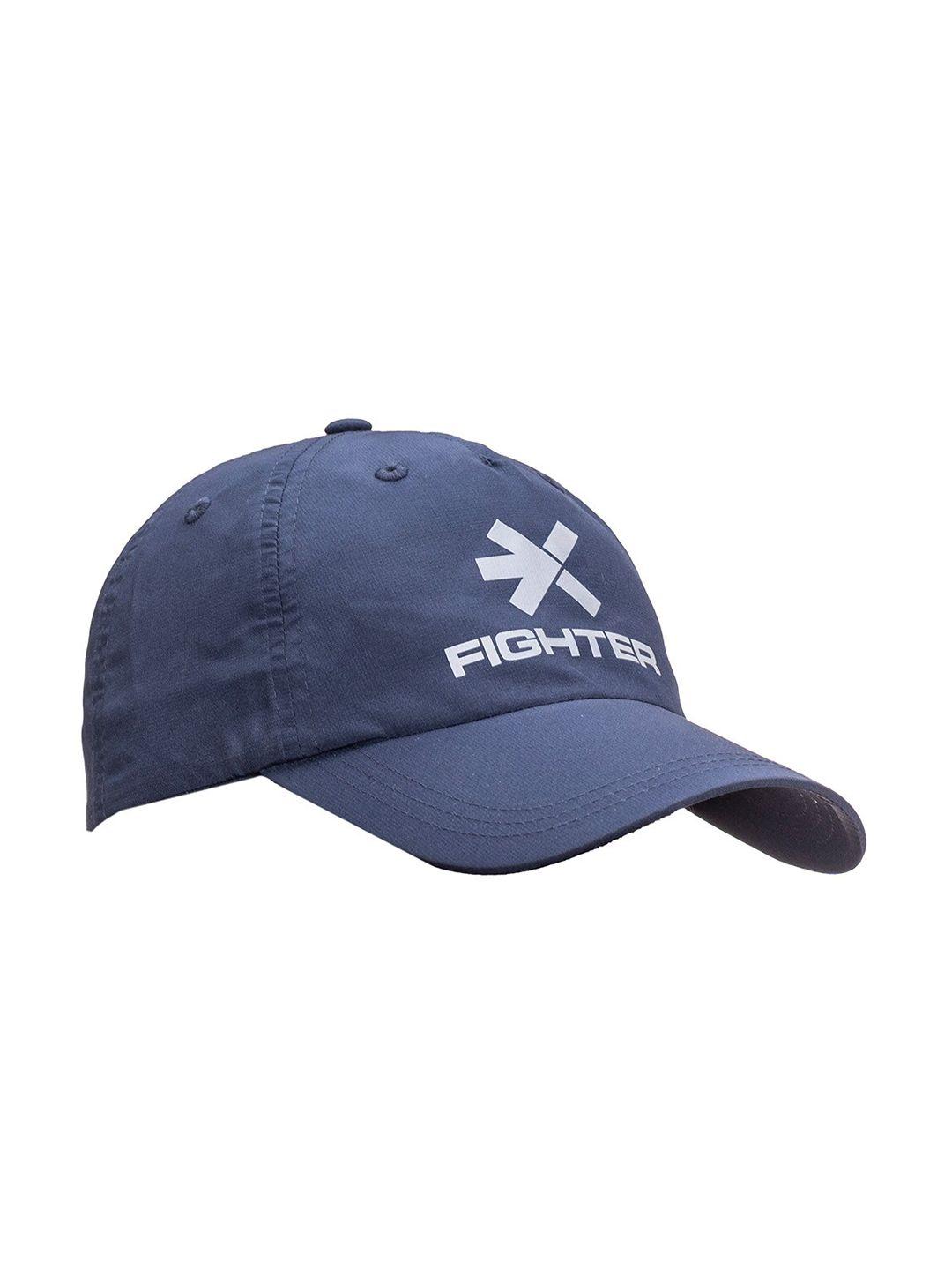hrx by hrithik roshan unisex navy blue printed visor cap