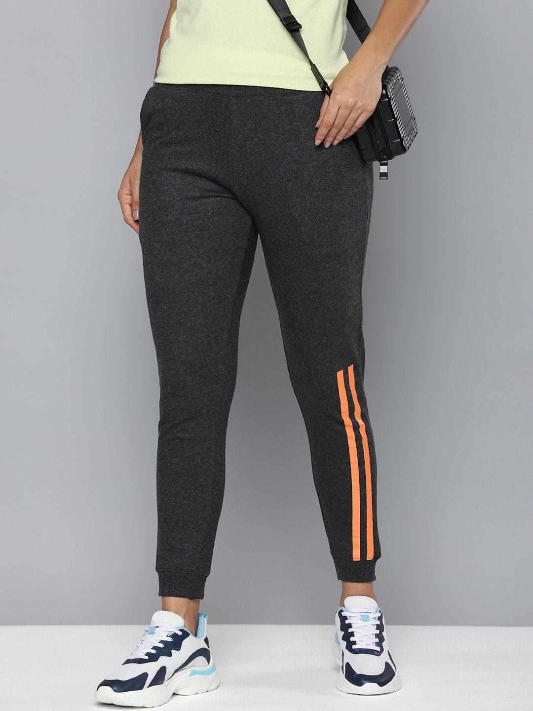 hrx by hrithik roshan women lifestyle striped terry joggers