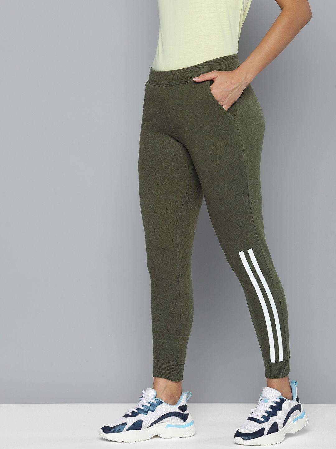 hrx by hrithik roshan women lifestyle striped terry joggers